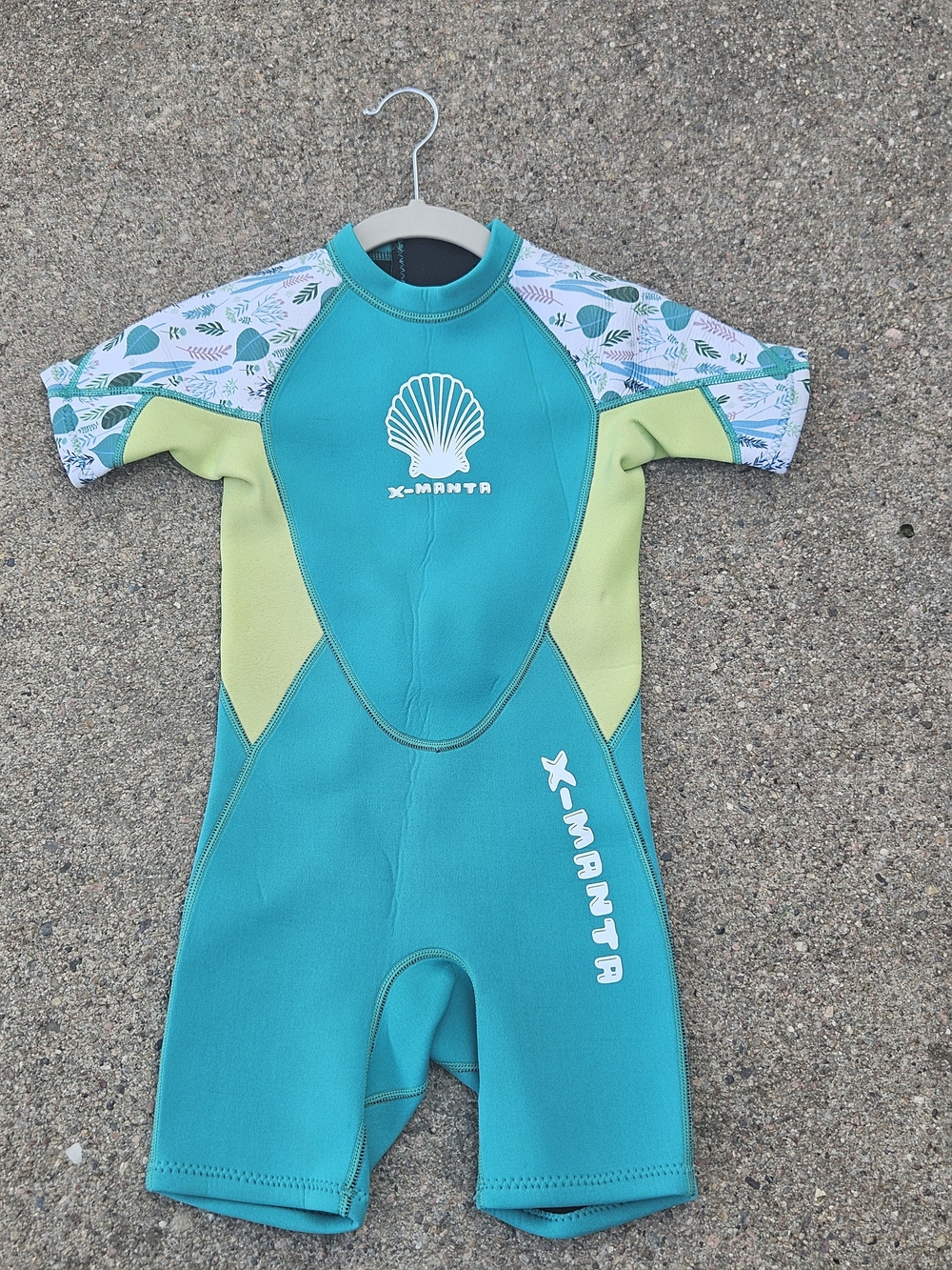 Dive And Sail X Manta Short Wetsuit Kids Boys L Surf/Swim Neoprene Tropical